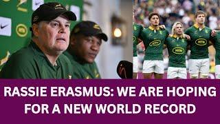 Rassie Erasmus Hoping for New World Record against Argentina Rugby Championship