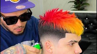 Corte degradado más degradado de color ( fuego )