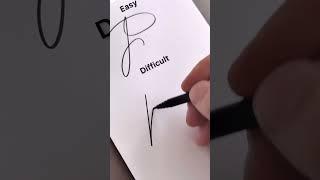 letter P special work ️ (signeture kaise kare)#signetring #sign #shorts