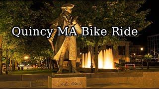 [4K] Quincy Massachusetts Bike Ride City Center to Wollaston Beach