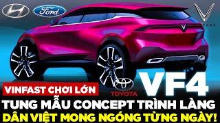 VinFast tiết lộ sắp công bố mẫu xe VF4, Đầu giống đàn anh VF8, đuôi tương tự VF5, phù hợp với dân VN