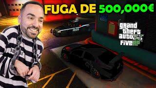 Fiz FUGA da POLICIA por 500,000€ no GTA RP !