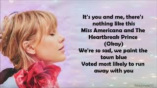 Taylor Swift - Miss Americana & The Heartbreak Prince (Lyrics)