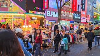 Myeongdong is starting to look like Christmas  November 2024 | Seoul, South Korea 명동 明洞