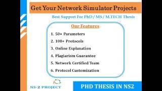 PHD THESIS IN NS2