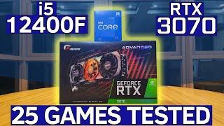 RTX 3070 + i5 12400F | 25 in-game tool benchmarks | 1080p vs 1440p |