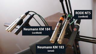 Neumann KM 184, KM 183 & RODE NT5 on a Yamaha Grand Piano | Microphone Comparison