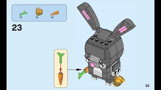 LEGO BrickHeadz 40271, Húsvéti Nyuszi - építési útmutató