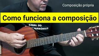 Composição de música no violão (vídeo 1)