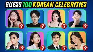 Guess 100 KOREAN CELEBRITIES in JUST 5 SECONDS!