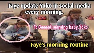 [FayeYoko] OMG! Faye  update Yoko on social media every morning.