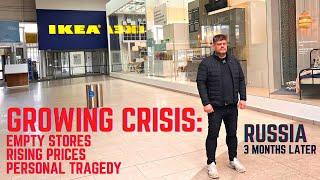 Life In Russia Under Sanctions: Empty Stores, Rising Prices, Personal Tragedy