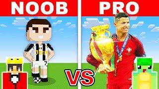 NOOB vs PRO: CRISTIANO RONALDO HOUSE Build Challenge in Minecraft