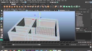 Maya 2016 tutorial : House modeling basics