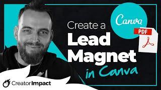 How to Create a Lead Magnet in Canva in PDF (Canva Tutorial for Beginners)