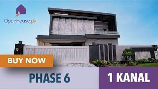 Elegant Modern 1 Kanal Full Basement House Tour in DHA Phase 6 | Stunning Straight-Line Design