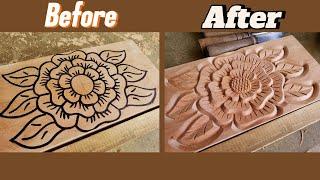 Magic CARVING : Transform WOOD into a work of floral Art.