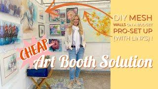 Outdoor Art booth display hack (Cheap yet professional looking)