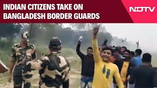 Bangladesh News | On Cam: Border Guards Bangladesh Try To Interfere With BSF Fencing