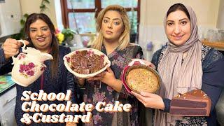 School Dinner  Chocolate  Cake and Custard | Chitchat #viralvideo #familyvlog #reflexion