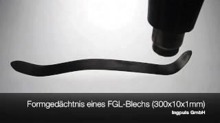 FGL Blech - Einwegeffekt l SMA sheet metal - One-way effect