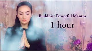 BUDDHIST POWERFUL MANTRA NO ADS in video Chanting 1 hour in Sanskrit ( Amitayus )