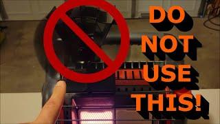 DO NOT USE A STOVE FAN with your Mr. Heater Buddy Heater! - Watch Til The End