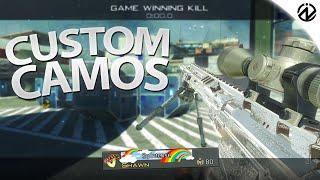 Trickshotting with CUSTOM CAMOS on IW5 Plutonium!