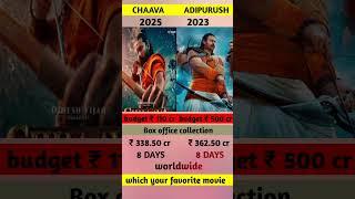 Chaava vs adipurush movie box office collection 8 days | chava 8 days collection #aa