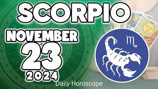 𝐒𝐜𝐨𝐫𝐩𝐢𝐨  A DECEASED MAN LEAVES YOU AN INHERITANCE ️ Horoscope for today NOVEMBER 23 2024#zodiac