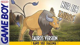 Kann man NUR mit TAUROS Pokemon Blau & Rot durchspielen?