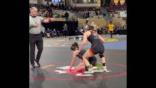 Girls High School Wrestling- Maryland 110lb State Semifinal- Madison Birth Wrestling