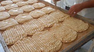 baking barbari bread | baking iranian barbari bread | cooking bread