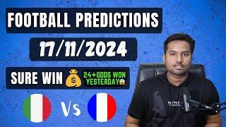 Football Predictions Today 17/11/2024 | Soccer Predictions |Football Betting Tips - UEFA Nations