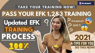 UPDATED EFK Training Process 2021┃Tips to pass your Trainings (EFK) English for Kids 1,2 & 3