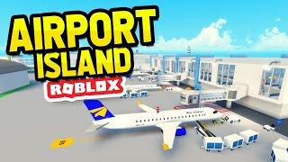 Building the BIGGEST Airport Ever! in ROBLOX AIRPORT ISLAND TYCOON