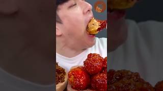 MUKBANG BIG BITES "Spicy Cheesy Fried Chicken️