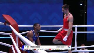 Quarterfinals (75kg) GEDMINAS Mindaugas (NOR) vs  DOSSEN Gabriel (IRL) | EUBC 2022