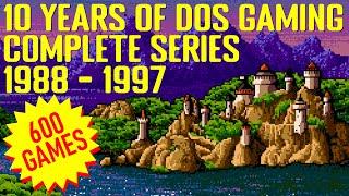 10 Years of DOS Gaming (Complete 1988-1997) The Biggest Retro Gaming Video on YouTube!