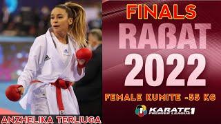 GOLD  MEDAL MATCH | FINAL FEMALE KUMITE -55 KG | ANZHELIKA TERLIUGA (UKR) VS YOUSSEF AHLAM (EGY)