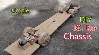 Making a Simple, RC Bus Chassis From Plywood | Homemade RC Bus Chassis|