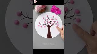 Easy tissue paper and clay art and craft  #viral #claycrafts #yt #shorts #clayart #viral #ideas