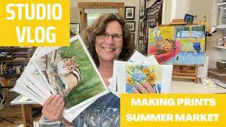 STUDIO VLOG: Making Art Prints for Summer Market Craft Fair