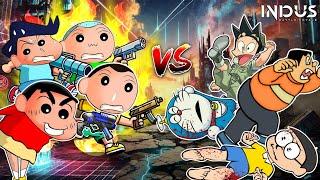 Shinchan Team VS Doraemon Team In Indus Battle Royale  | Who Will Win? | Shinchan In Indus Game 