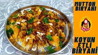 Mutton Biryani Tarifi | Koyun Etli Biryani | Hyderabadi Mutton Biryani #hintyemekleri #muttonbiryani