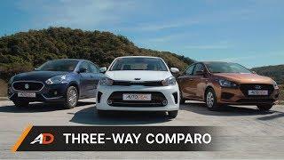 Suzuki Dzire vs. Kia Soluto vs. Hyundai Reina - AutoDeal Comparo