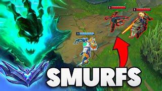 We Play Against Smurfs Botlane (Iron - Challenger Series) - BunnyFuFuu