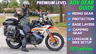 Complete Gear Guide for ADV Motorcycle Riding & Camping (2023 PREMIUM edition)