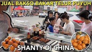 JUAL BAKSO BAKAR ISI TELUR PUYUH KHAS INDONESIA DI CHINA,RASANYA ENAK SEMUANYA PADA SUKA(LUDES)