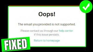 How To Fix "The email you provided is not supported" In ChatGPT